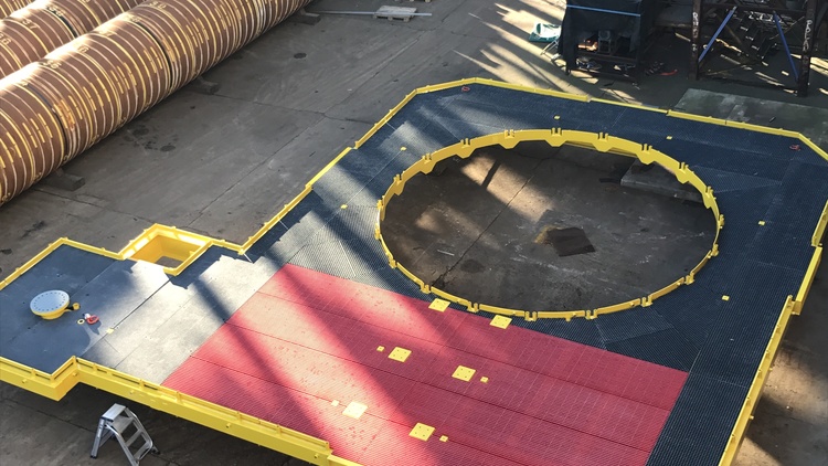 Beatrice Offshore Wind Farm - Access Platform GRP Grating and Handrails