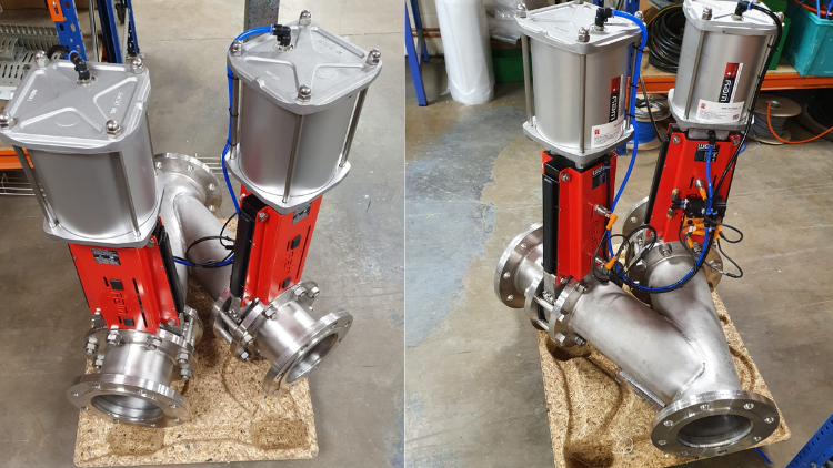 Modified Power Diverting Knife Gate Valves, completed 2020